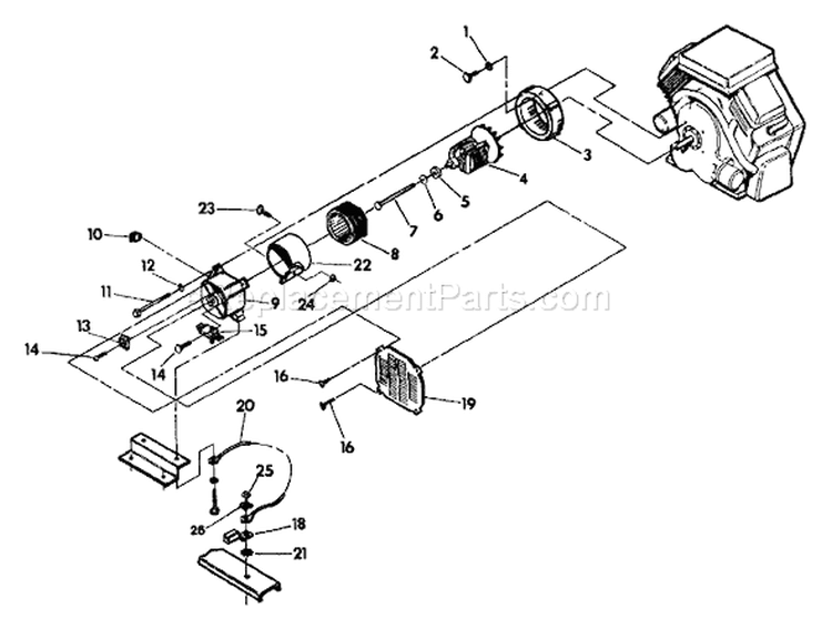 Page C Diagram and Parts List for 5563-1  Briggs and Stratton Generator
